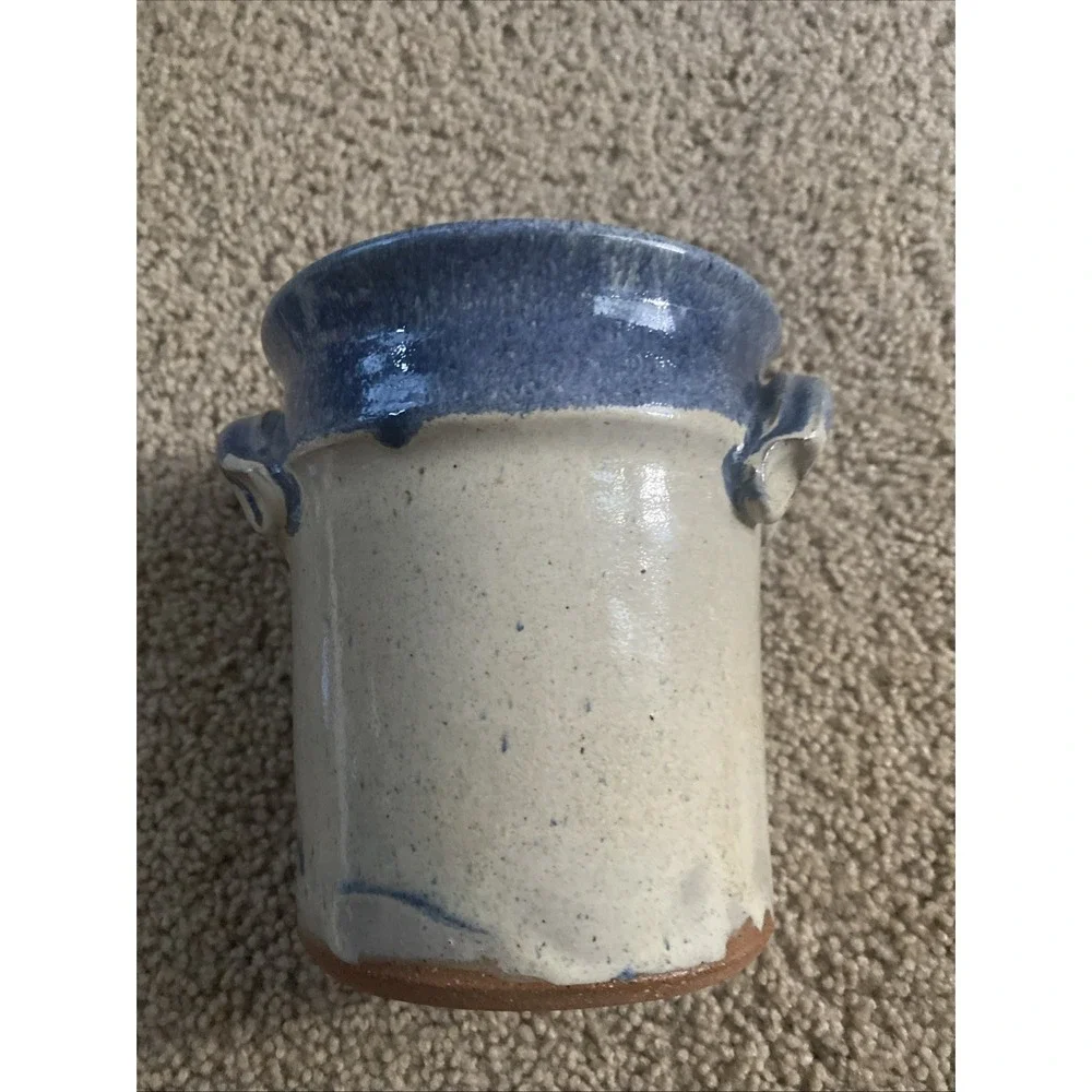 VTG Robinson Ransbottom Pottery stoneware crock Hand Painted